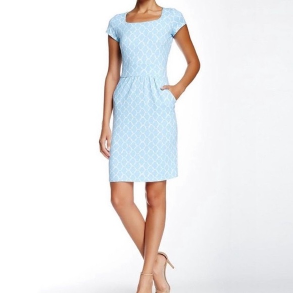 J. McLaughlin Emma Dress Geometric Print Size Medium - Picture 5 of 10